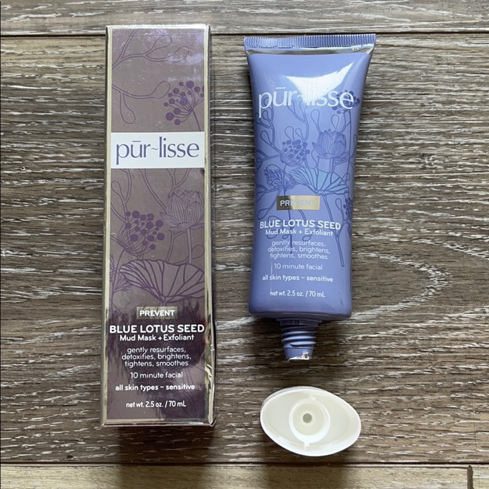Purlisse Blue Lotus Seed Mask + Exfoliant